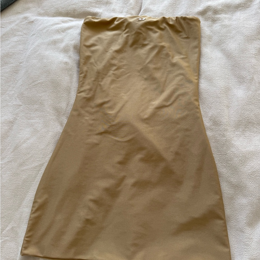 Diesel Strapless Tan Dress